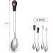 4-Piece Stainless Steel Pet Can Spoons Set - White and Black | Dog and Cat Food Spoons - Buy Online on SooperMarket.com