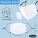 Cooraby 12 Pieces Sublimation Blank Face Covering with Ear Strap - DIY White Reusable Cloth Face Protections for Adults and Kids - Buy Online on SooperMarket.com
