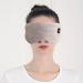 Heated Eye Mask  Deckpro Steam Warm Compress Therapy Cordless USB Rechargeable Sleep Mask with Adjustable Strap Silk Traveling Eye Mask for Dark Circles  Puffiness and Eye Fatigue Gray