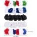 minkissy Rose Flower Headband Day of the Dead Headpiece Wedding Festival Headband for Christmas Halloween (Red White Blue) - Buy Online on SooperMarket.com