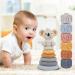 MalPlay Sensory Rubber 13-Piece Soft Tower Stacking Blocks | Baby Building Toy for Motor Skills | Ideal for 6+ Months - Buy Online on SooperMarket.com
