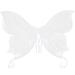 ibasenice Girls Wings Fairy Wings Butterfly Wing Dress Up Butterfly Wing Prop Elegant Style Butterfly Wing White