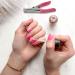 Kuuddker Nail Clippers for Nails and False Acrylic Nails Easy to use Pink. - Buy Online on SooperMarket.com