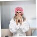 Beavorty Extra Large Pink Shower Cap for Women - Reusable Night Cap for Hair Protection and Showering - 24x24cm - Buy Online on SooperMarket.com