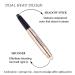 Cream Eyeshadow Stick 2-in-1 Eye Shadow Pencil Crayon with Smudger | Waterproof & Long-Lasting Eye Makeup | Midnight Black Blue Shimmer Eye Shadow Stick - Buy Online on SooperMarket.com