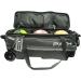 Pyramid Path Triple Premium Deluxe Roller Bowling Bag - Extra Large Shoe Compartment, 5 Pockets, Retractable Handle - Black/Silver - Buy Online on SooperMarket.com