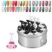 Kalolary Nail Art Display Stand Set - Pink Magnetic Holder for Fingernail Tips, Crystal Chessboard Design for DIY Training Practice - Nail Art Holder Stand - Buy Online on SooperMarket.com