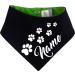 Both-sided multicolor dogs turning cloth (FB: navy lime) (Gr.2- HU 31-35 cm) with the name of your animal size.