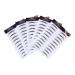 PLAFOPE 5pcs Eyebrow Stickers Brow Shaper Sticker Makeup Stickers Artificial Eyebrow 6d Cosmetic Make up 21x15cm Brown