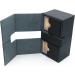 Scimi X-Large Premium Double Deck Box for 200+ Sleeved Cards - Elegant Black Cross Pattern - Buy Online on SooperMarket.com