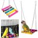 12 Packs Bird Toys Parrot Swing Toys Chewing Toys Bird Budgie Shredding Toys Colorful Hanging Bell Pet Cage Toys Hammock perch stand Suitable for Small Parakeets Conures Love Birds - Buy Online on SooperMarket.com