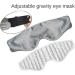 Adjustable Soft Eye Bag with Detachable Cover - Gray | Ideal for Night Sleep, Travel & Relaxation - Buy Online on SooperMarket.com