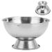 Premium Stainless Steel Shaving Soap Dish & Mug - Stabilized Base Shaving Cup & Brush Holder for Home & Salon Use - Buy Online on SooperMarket.com