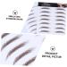 4pcs Eyebrow Stickers Waterproof Makeup Peel off Brow 6d Hair-like Eyebrows Stickers Transport Tool 21x15cm Brown - Buy Online on SooperMarket.com