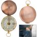 Vintage Pocket Watch Compass | Antique Brass Hinged Lid | Portable Outdoor Navigation for Backpacking Camping & Hiking - Buy Online on SooperMarket.com