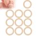 10 Pack Wooden Baby Teethers - 65mm Maple Teething Toys for DIY Crafts - Beige Baby Teethers - International Shipping - Buy Online on SooperMarket.com