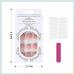 Vatocu Quadratic Shiny Artificial French Pink Ballerina Nails - 24 Piece Acrylic Stick-On Set for Women & Girls - Buy Online on SooperMarket.com