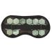 Sleeping Eye Mask Adjustable Jade Stones Eye Masks Magnet Therapy Eyeshade Eye Cover Masks for Sleeping Travel Naps(Green)