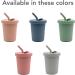 Silicone 6 Oz Straw Cup in Almond | Spill-Proof & Non-Slip | Dishwasher Safe - Buy Online on SooperMarket.com