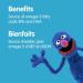 Sesame Street Brilliant Omega-3 Kids Gummy with DHA by Webber Naturals 120 Gummies For Children Age 3 and Up - Buy Online on SooperMarket.com