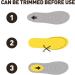 Sorbothane Double-Stitched Insoles - Yellow EU 44-45 (UK 10) | Premium Comfort for All-Day Support - International Shipping Available - Buy Online on SooperMarket.com