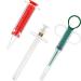 3 Pieces Pet Cat Pill Shooter Dog Syringe Dispenser Reusable Pet Tablet Liquid Feeding Dispenser for Small Animal, 3 Styles