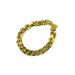 Gold Link Chain Necklace for Dogs - 27 cm - Tiny Bling for Small Dog or Puppy - Lightweight Braided Metal Look - Fits Chihuahua, Yorkie, Mini Breeds,Cute Pet Jewelry and Accessories (Gold) Gold-1Pcs