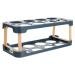OSALADI Box Egg Carton Egg Holder Bandejas Para Comida Cutlery Tray Household Refrigerator Plastic re-usable Blue 22.3X10.1X8.9CM