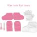 Paraffin Wax Bath Liners Wax Hand Foot Liners Paraffin Pink Flannel Keep Warm Disposable Gloves Wax Mitts Foot Set - Buy Online on SooperMarket.com