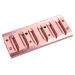 FILFEEL Professional Lipstick Mold - DIY Aluminum Alloy for Lip Balm - 6 Holes Rose Gold | eCommerce International Shipping - Buy Online on SooperMarket.com