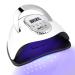 UV LED Nail Lamp 280W LED Lamp for Gel Nails Fast Nail Lamp with 4 Timers 66 Beads Nail Curing Lamps Gel Nail Polish Dryer for Home or Salon Use