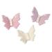 Culpitt Lustred Sugar Butterflies 18 Luxurious Butterfly Cake Decorations Cream Pink Purple Cupcake Toppers | Shimmer Lustre Finish