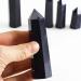 Collection 80mm-90mm Natural Crystal Blue Gold Sand Stone Tower Quartz Point for Feng Shui 1pc