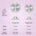 The Original Silver Nursing Cups Boboduck 999 Silver Nipple Covers for Breastfeeding 999 Grade Layered Tri-Laminate Nipple Shields for Nursing Newborn Regular Silver Nipple Shield (Small) - Buy Online on SooperMarket.com