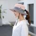 NPQQUAN Sun Hat for Women Men - 2 PCS Wide Brim UPF 50+ Fishing Bucket Beach Hats with Ponytail Hole - Pink/Grey - Buy Online on SooperMarket.com