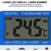 GOTOTOP Mini Alarm Thermometer Electronic Thermometer Instant Reading Large LCD Display Screen ABS Livestock Farm Indoor Outdoor (-50 + 70 ) - Buy Online on SooperMarket.com