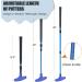 ToVii Golf Putter 2-Pack | Adjustable Mini Golf Putter for Kids & Adults | Two-Way Right or Left Handed | Junior Golf Clubs with Premium Grip | Blue+Red - Buy Online on SooperMarket.com