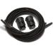 iBungee Laces (Elastic No Tie Shoelaces) (Made in the USA) 34-Inch Black