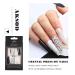 Aksod Glossy Ombre Extra Long Marble Press on Nails - Black Crystal 3D Bling Square Coffin Fake Nails - Full Coverage Acrylic Ballerina False Nails - Perfect for Parties - Women and Girls (Black Crystal) - Buy Online on SooperMarket.com