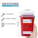 Sharps Container for Safe Needle Disposal - 1 Quart, 1 Pack | Home Biohazard Waste Container - Buy Online on SooperMarket.com