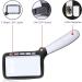 LED Lighted Magnifying Glass - 5 LED Handheld Foldable Reading Magnifier for Books Newspapers Maps Coins Jewellery Hobbies and Crafts - Buy Online on SooperMarket.com