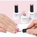 AILLSA Jelly Gel Nail Polish Set Milky White Nude Pink Gel Polish with Base and Top Coat Neutral Pink Red Sheer Transparent Nail Polish Gel Soak Off U V Gel Starter Kit Gift DIY Manicure at Home A1-jelly Milky Pink - Buy Online on SooperMarket.com