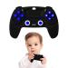 Silicone Teether  Remote Game Control Baby Teething Toys for 3-12 Months  Soft Game Controller Teether Freezer BPA Free Silicone Baby Teether for Breast Feeding Babies  Baby Boy Girl Gifts (Black)