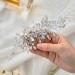 Catery Rhinestone Bridal Hair Comb - Silver Wedding Hair Piece for Women and Girls - Buy Online on SooperMarket.com