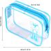 Clear TSA Approved Quart Size Travel Toiletry Bag - Blue Cosmetic Pouch for Airport Security - Buy Online on SooperMarket.com