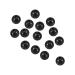 PATIKIL 200pcs 3mm Fishing Beads Plastic Fishing Bait Eggs Bead Tackle Round Black