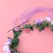 KALLORY Purple Flower Crown Headband for Bridesmaids & Flower Girls - Buy Online on SooperMarket.com