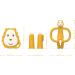 Matchstick Monkey Antimicrobial Teething Starter Set - Flat Face & Animal Teethers, Silicone Finger Toothbrushes - Ludo Lion Design, 3 Months - Buy Online on SooperMarket.com