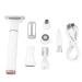 Dioche 5 in 1 Electric Hair Trimmer for Women Fast Trimming Low Noise Washable Head Rechargeable Hair Removal Clipper with 5 Trimmer Heads for Eyebrows Nose Face