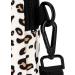 COOWOON GASSI BACK DOG Crossbody Bag - Dog Walking Essential with Poop Bag Dispenser Ideal for Toys & Accessories - Stylish White Leopard Design - Buy Online on SooperMarket.com